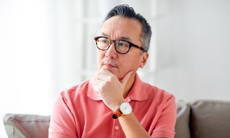 Older man with glasses